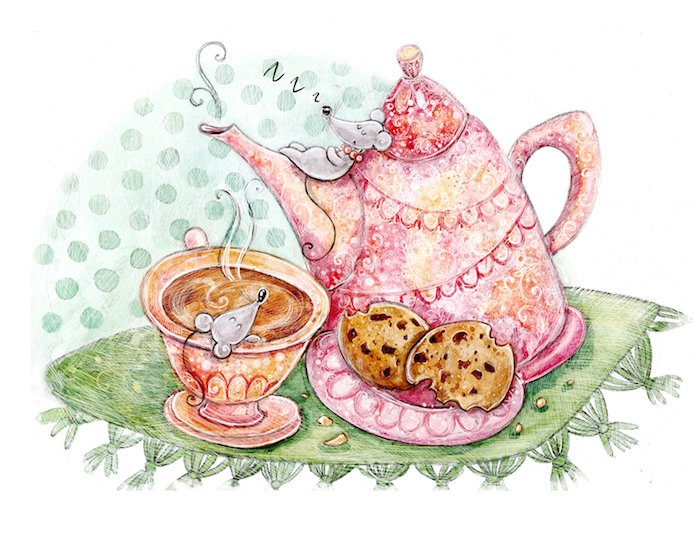Рисунок пьем чай. Чаепитие иллюстрация. Детские иллюстрации чаепитие. Чаепитие акварель. Иллюстрации с чаем.